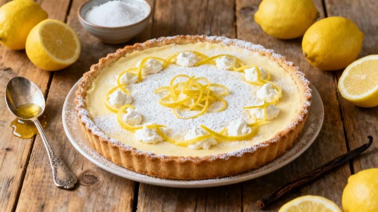 Tarta cremosa de limón y ricotta sin harina: ligera y adictiva