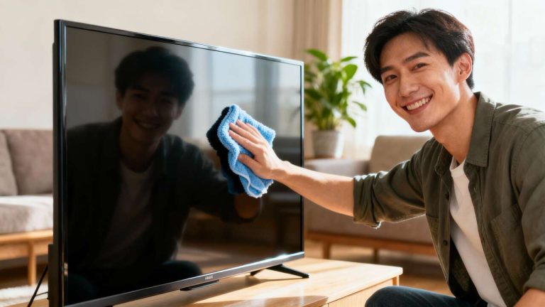 Sin detergente ni desinfectante: el ingrediente secreto para dejar tu televisor como nuevo