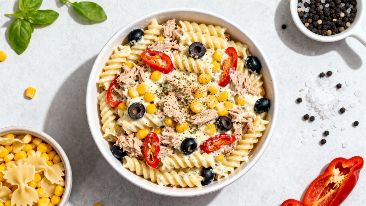 Pasta fría cremosa al instante: receta rápida y deliciosa