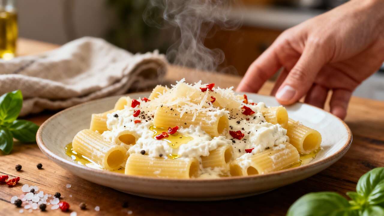 Pasta cremosa con ricotta: el ingrediente secreto que la vuelve totalmente irresistible