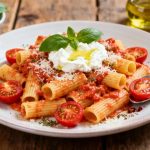 Pasta con tomate y ricotta: rápida, cremosa y riquísima
