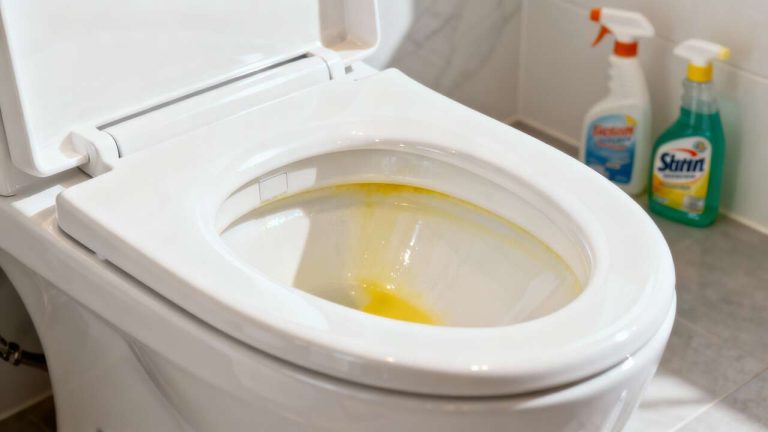 Adiós manchas amarillas: dos productos comunes dejan el inodoro blanco como nuevo