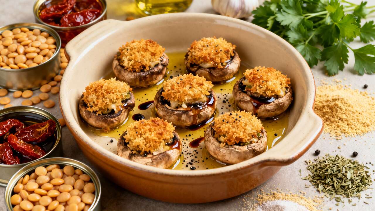 Nunca has probado unos champiñones rellenos así: receta fácil, rápida y sorprendente