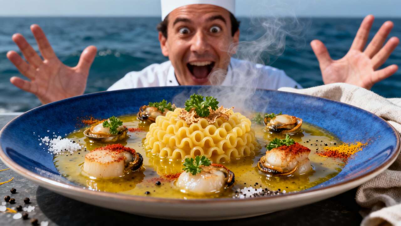 Plato marinero estilo estrella Michelin listo en 30 minutos