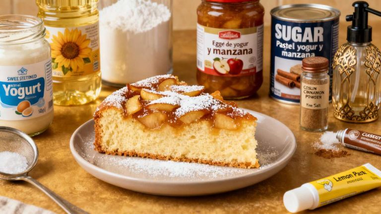 El pastel de yogur y manzana que nunca falla: la receta familiar más reconfortante