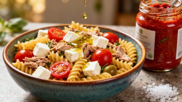 Ensalada de pasta en 3 ingredientes: rápida y sorprendente