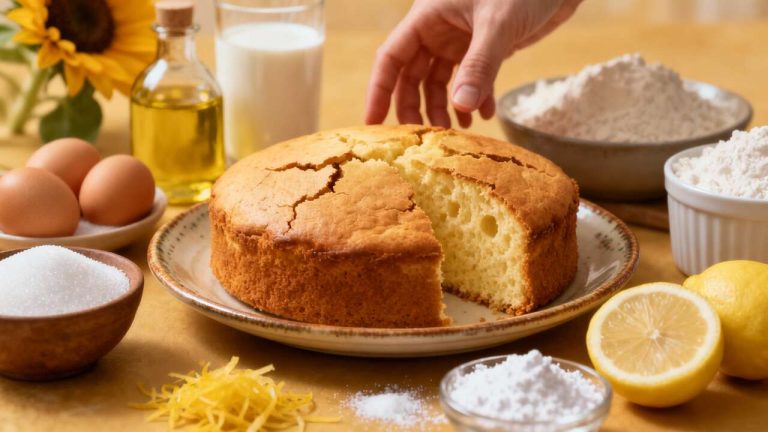 Torta esponjosa de la abuela sin mantequilla: clásica y deliciosa