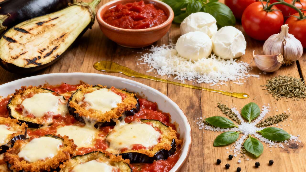 Berenjenas a la parmesana: la receta italiana que tiene menos calorías que la lasaña