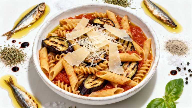 Ensalada de pasta “alla parmigiana”: fácil, rápida y muy sabrosa