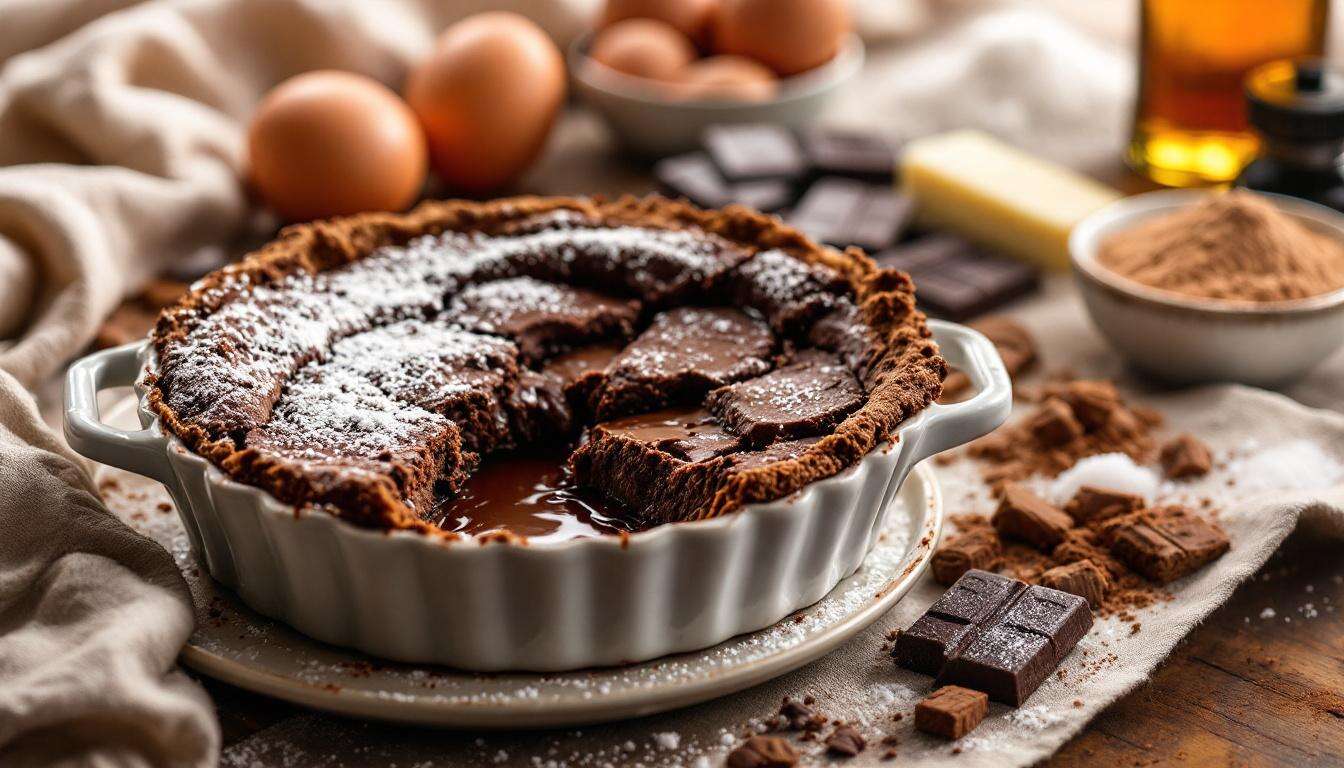 Aviso a los amantes del chocolate: este bizcocho de corteza fina esconde un corazón fundente (¡listo en 20 minutos para la merienda!)