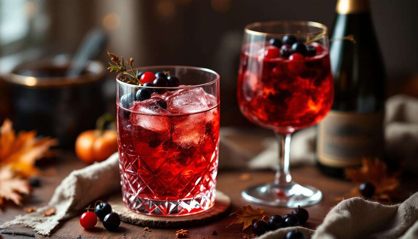 Un día, un cóctel: Kir Royal de grosella negra de otoño y su versión sin alcohol