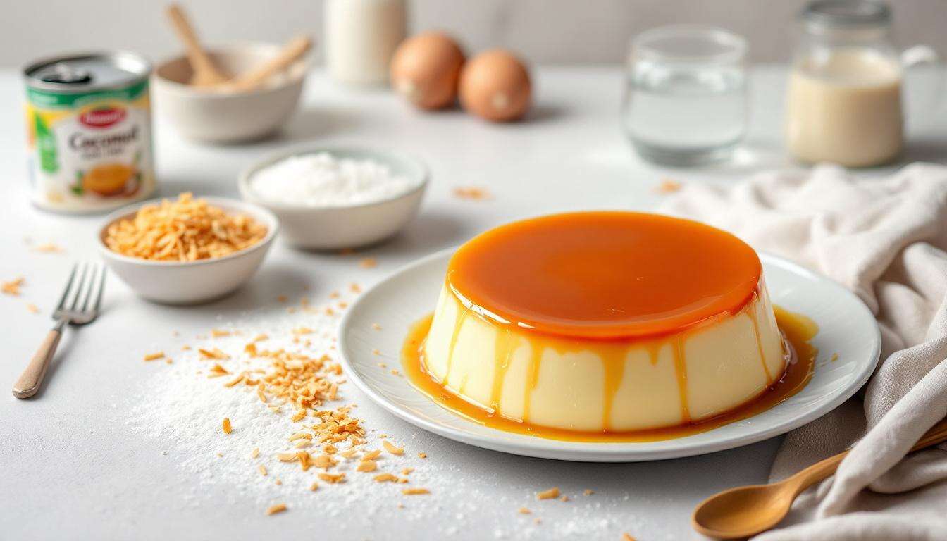 Flan de Coco Sin Horno: Receta Exótica y Cremosa para un Postre Ultra Fundente