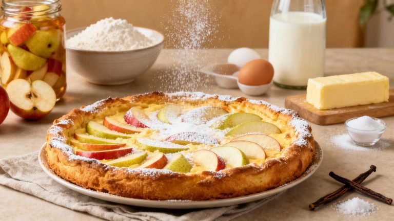 ¡Mágico y delicioso! El clafoutis de manzana, pera y vainilla: EL postre reconfortante del otoño